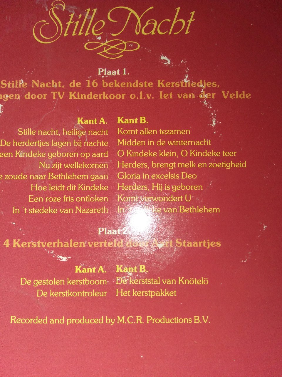 Kerstplaat met verhalen Aart Staartjes