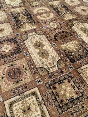 ✨Prachtig Sfeervol Bruin/Groen Vintage Vloerkleed van Zuiver Scheerwol ✨