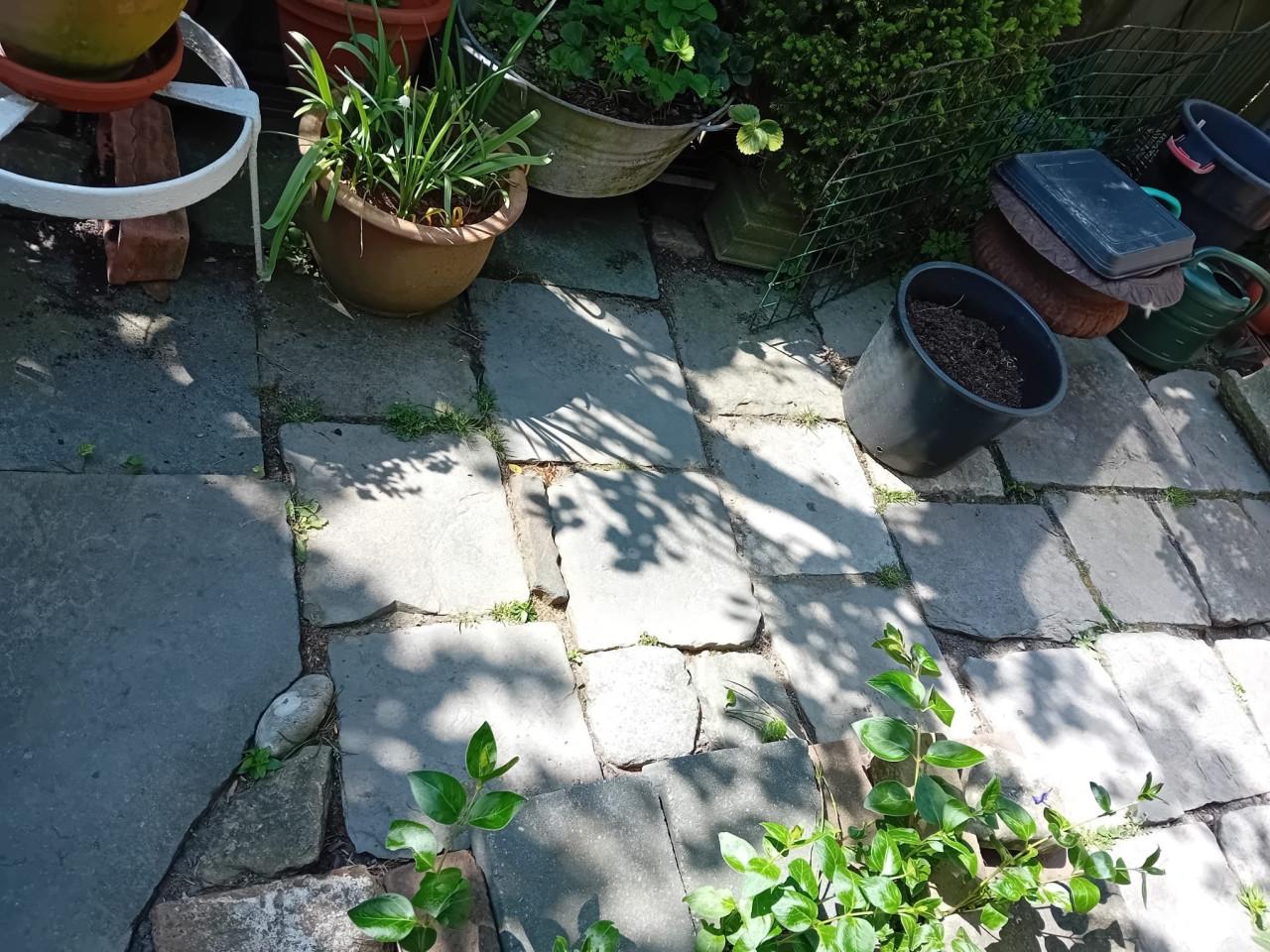 Tegels hardsteen tuin