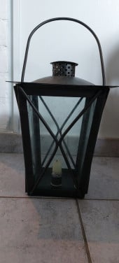 Tuin metalen lantaarn