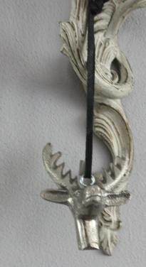 Metalen elandhoofd hanger