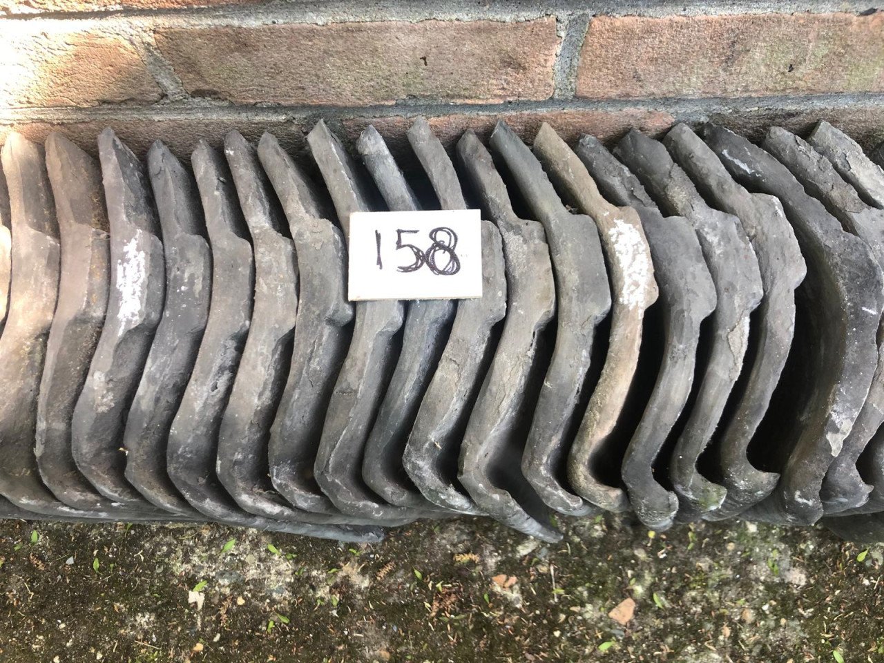 158 blauwe Oude Holle dakpannen