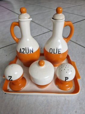 Antieke  peper & zout set