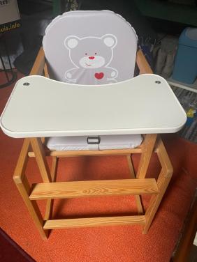 Kinderstoel + ledikant & matras