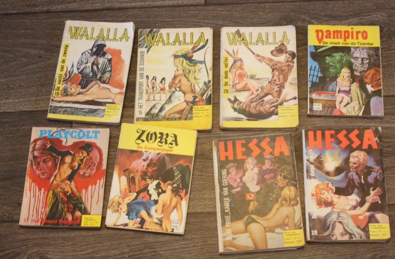 Erotische strips-zeer grote partij