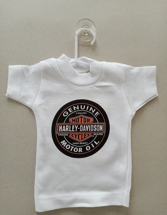 Harley Davidson Mini T'shirtjes Voor in de Auto  NIEUW