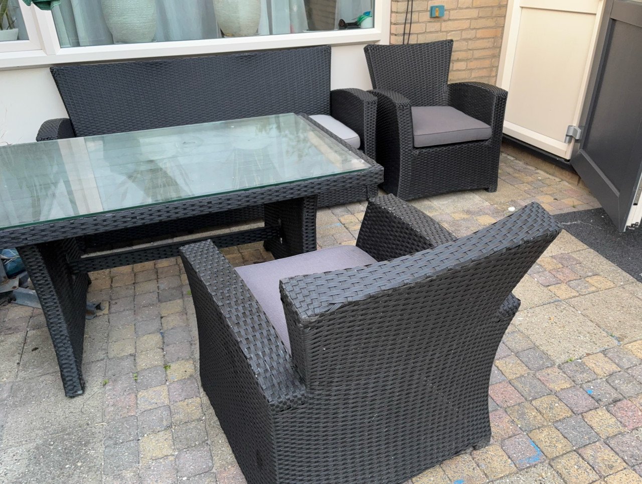 Tuinset / Loungeset 3 pers + 2 x 1 persoon