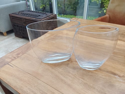Vazen (set) - helder glas- € 10