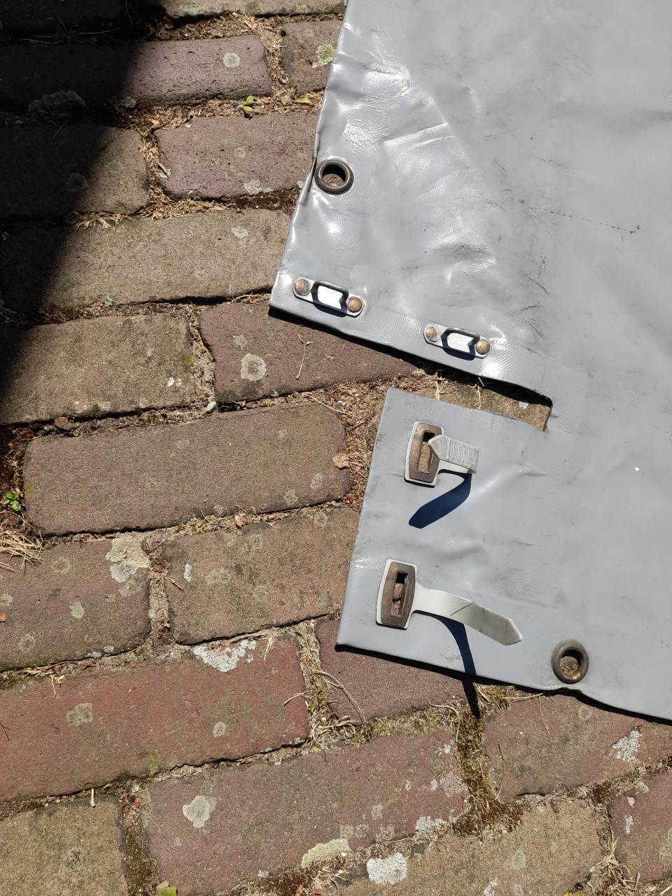 Aanhanger zeil (PVC) 145 x 225 ( in goede staat )