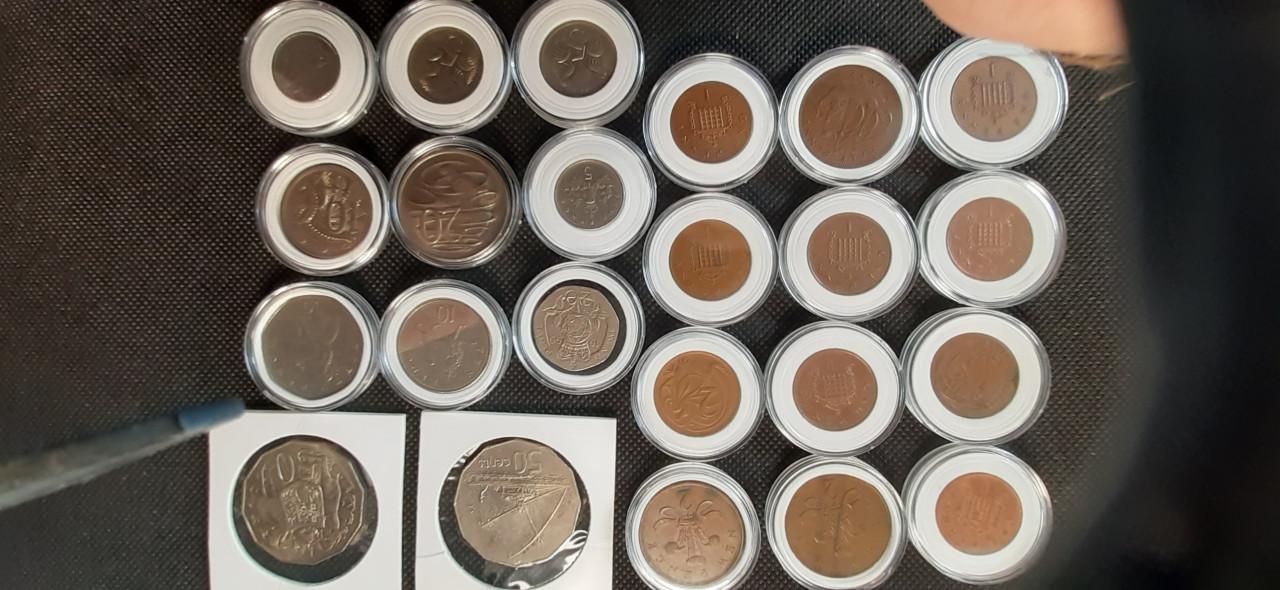 Engelse munten 25 stuks