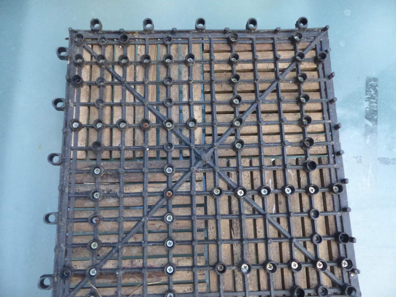 Vloertegels tuintegels hardhout 30x30 50 stuks kliksysteem balkon
