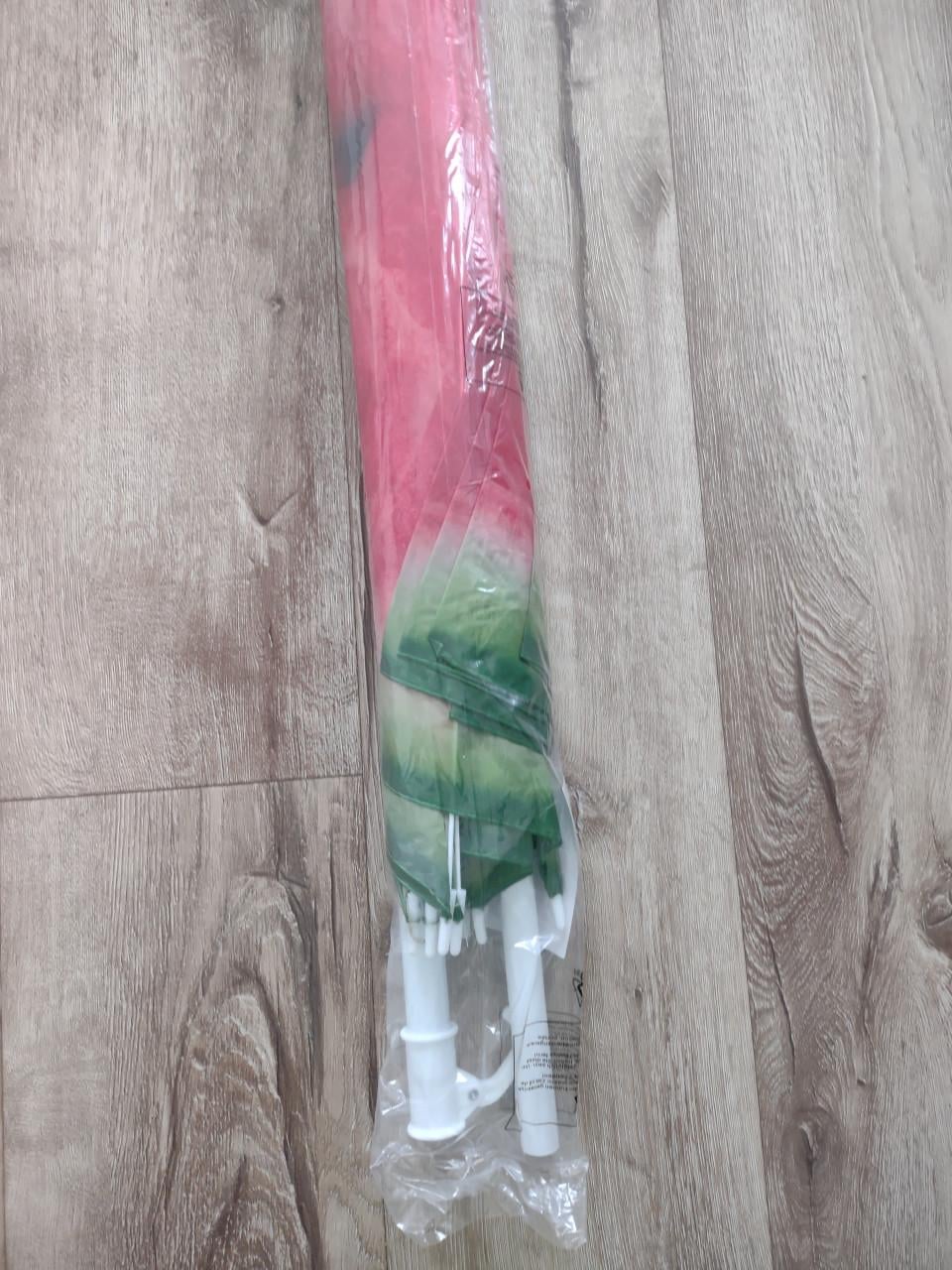 Nieuwe rood groene watermeloen parasol, strandparasol.
