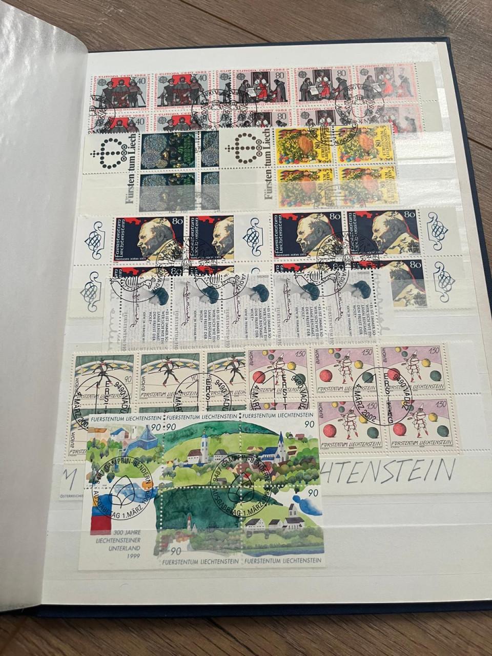 Collectie blokken/vellen/zegels Liechtenstein