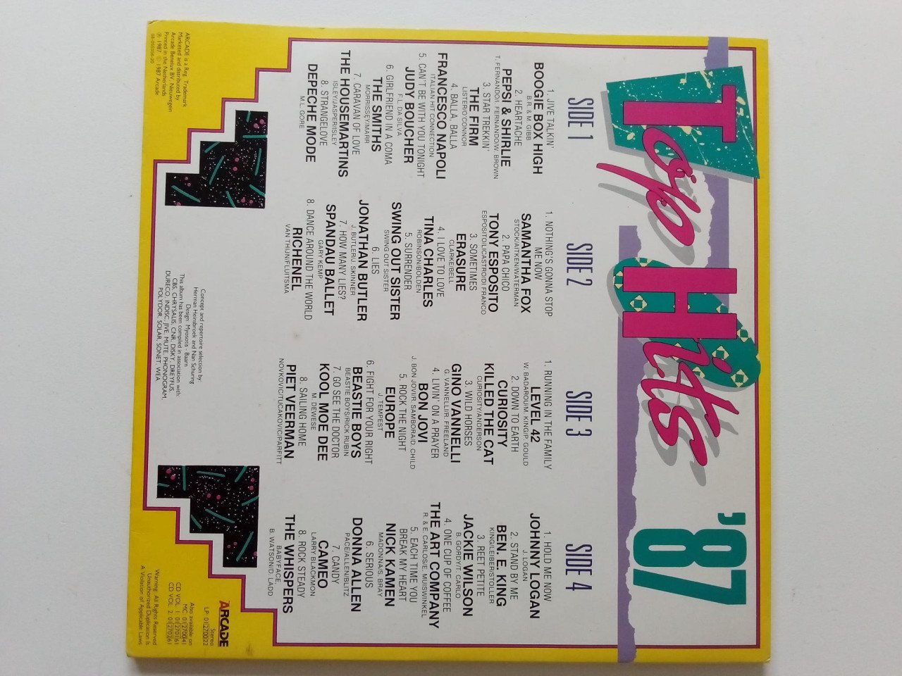 Set 4x jaren 80 vinyl lp