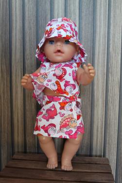 Baby born poppenkleding rokje en shirtje