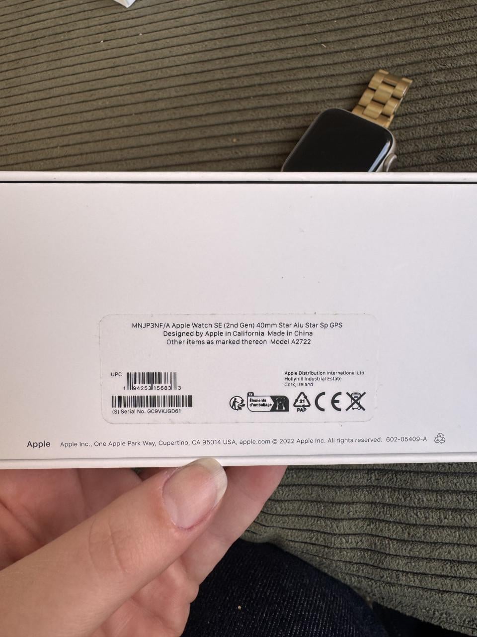 Apple Watch SE (2e gen) 40mm Star Alu Star Sp GPS