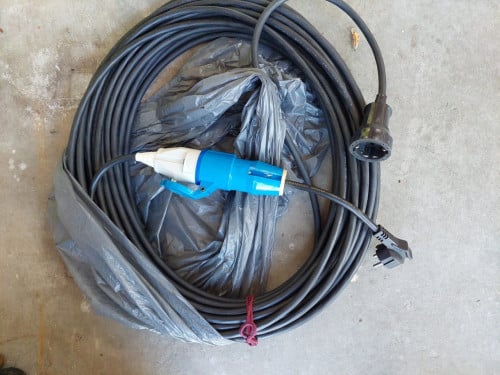 Caravan stroom kabel 20 M met verloop