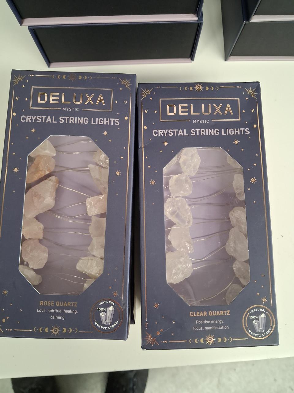 Deluxa kristallampen, zoutlampen en lichtslingers nieuw partij