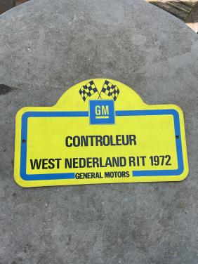 Rallyschild uit 1972