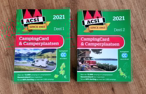 CampingCard & Camperplaatsen 2021 deel 1 en 2, ACSI