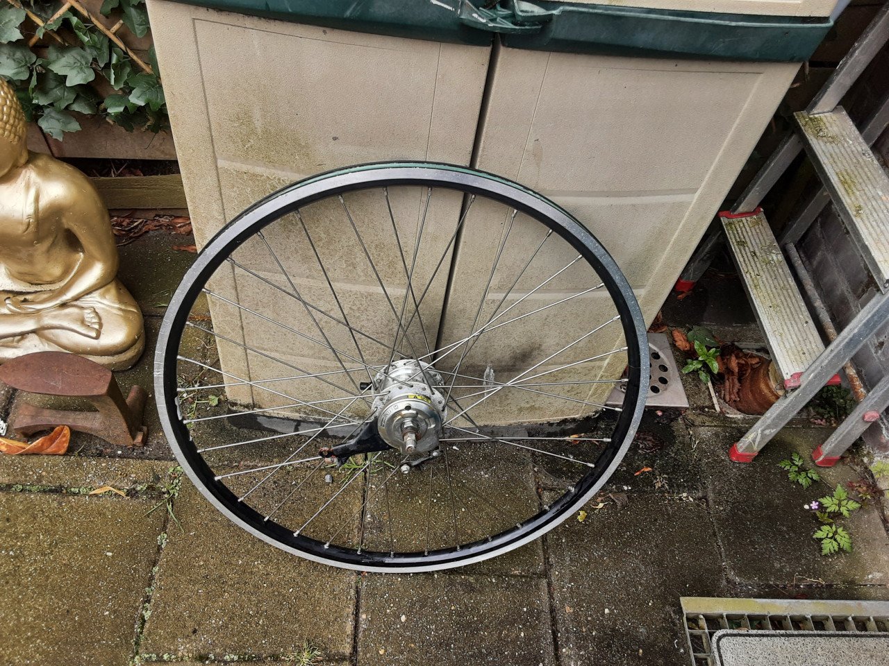 28 inch nexus achterwiel, 7 speed, rollerbrake rem
