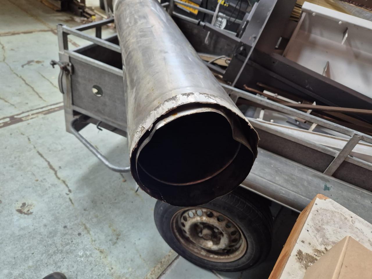 Dubbelwandige kachel pijp