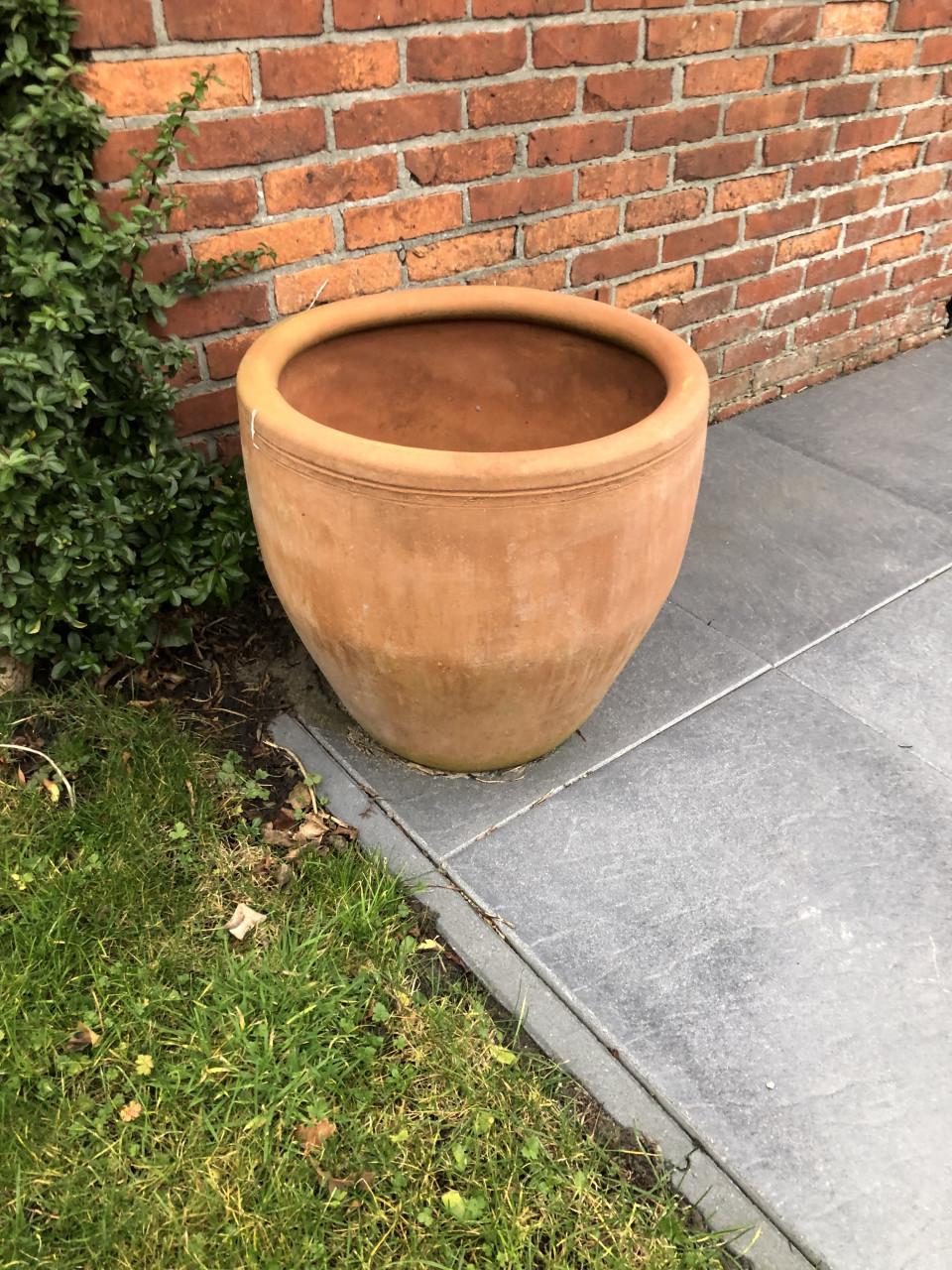 2 grote terra cottapotten