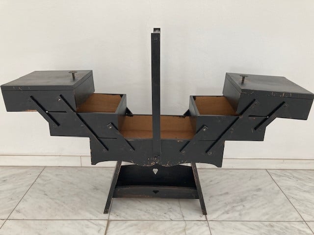 Houten naaibox (Authentiek)