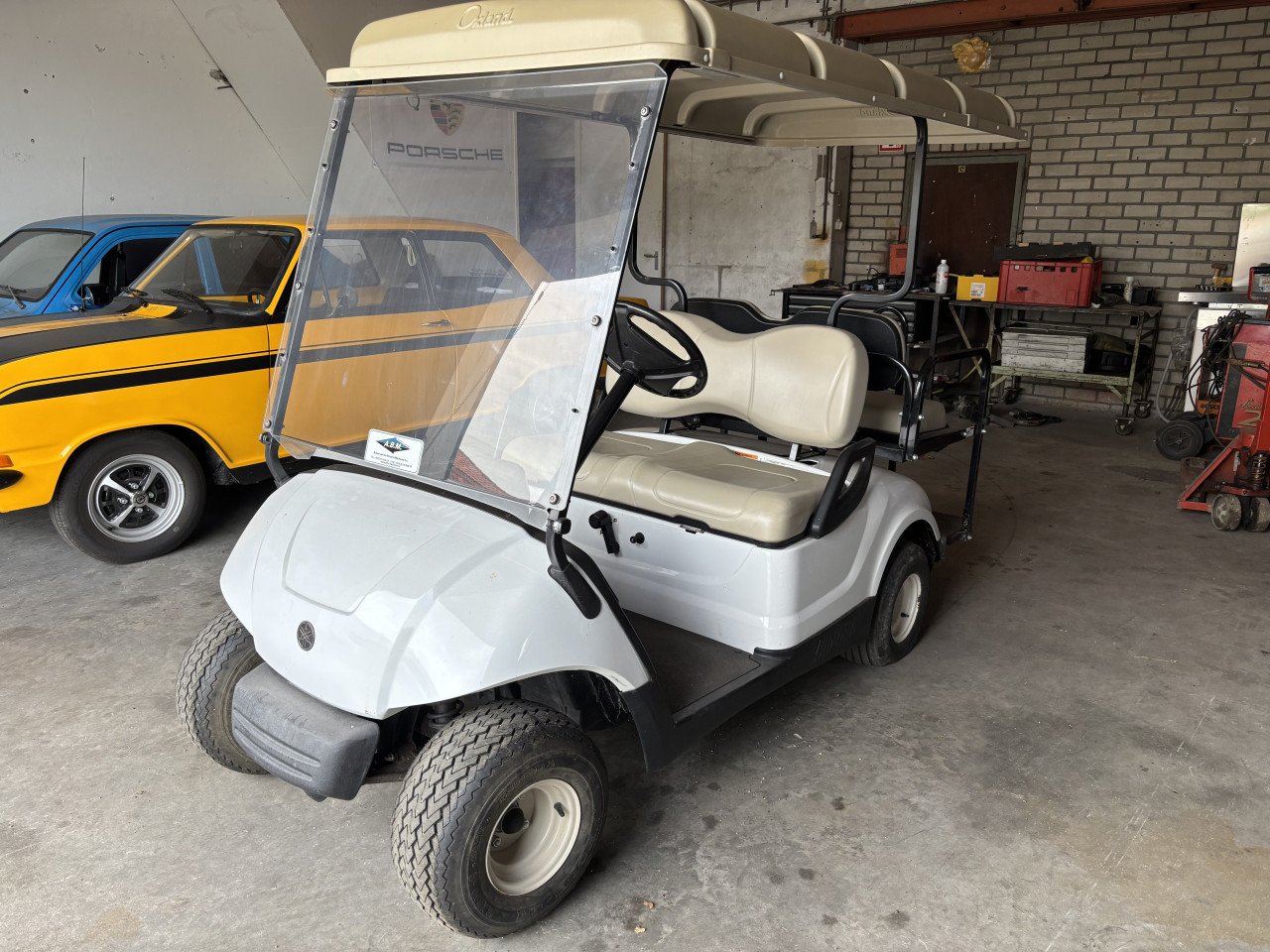 Yamaha golfkar met benzinemotor
