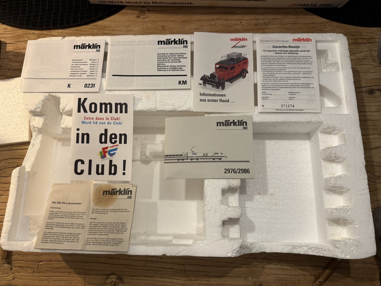 Marklin HO modeltrein set no 2986 Delta ICE