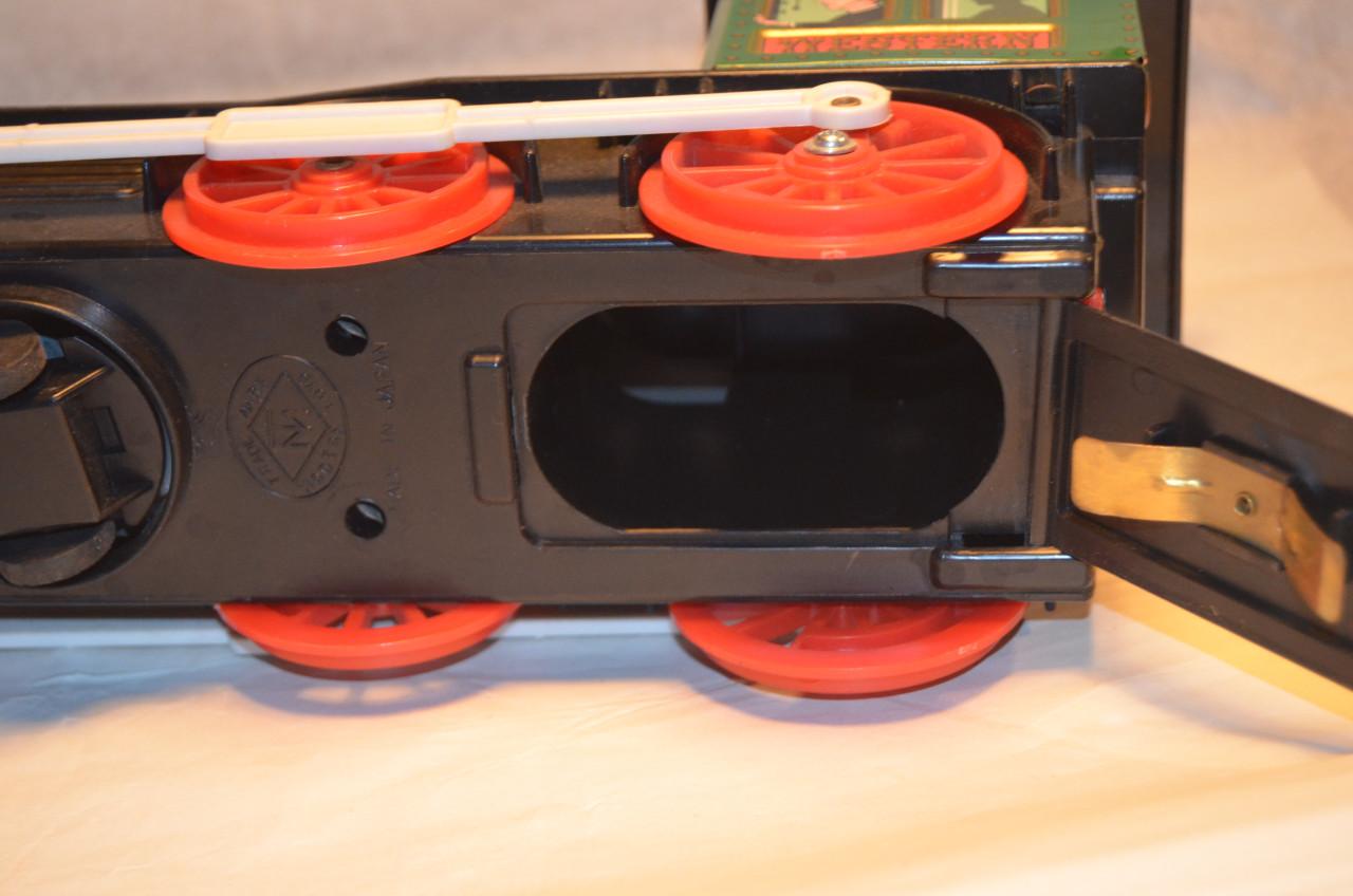 Blikken trein jaren '60 Japan Modern Toys 'Western' groen.