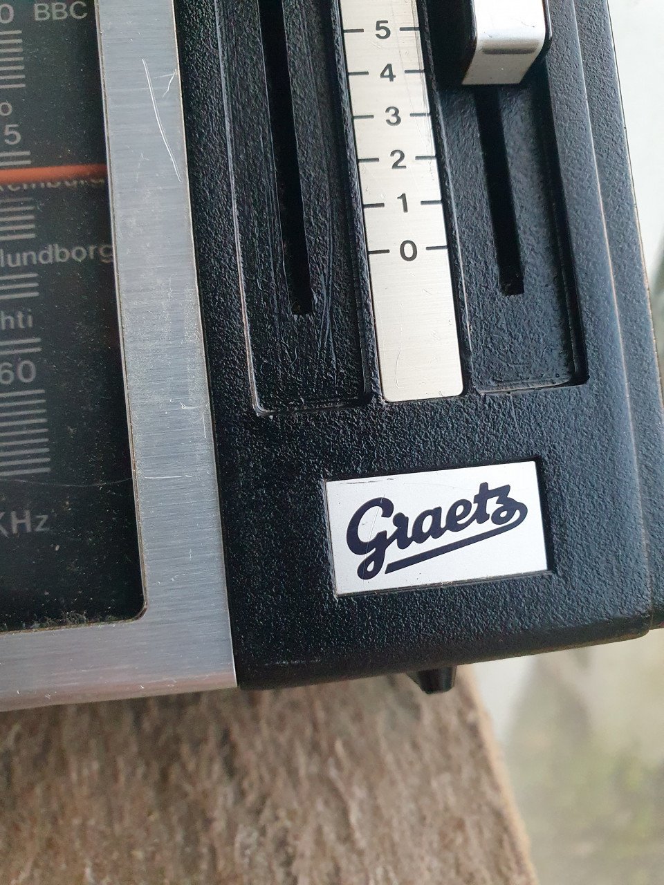 Vintage Graetz Euro-Page 303 draagbare radio, transistorradio jaren 70...