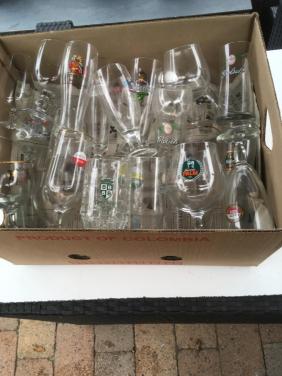 Verzameling bierglazen