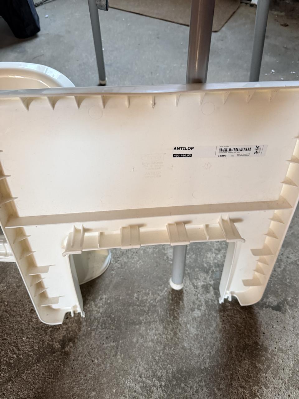 Kinderstoel en potje/kindertoilet