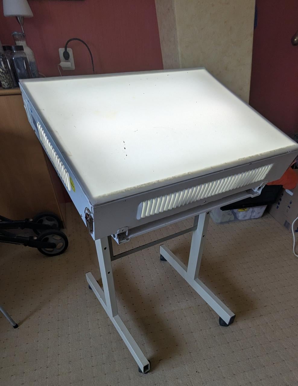 Tekentafel met lichtbak