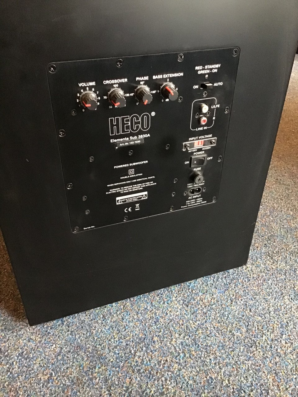Heco SUB3830 actieve subwoofer