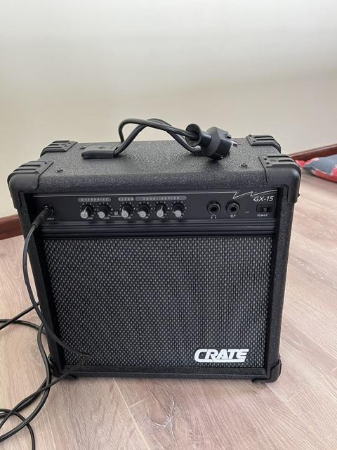 Gitaar met versterker