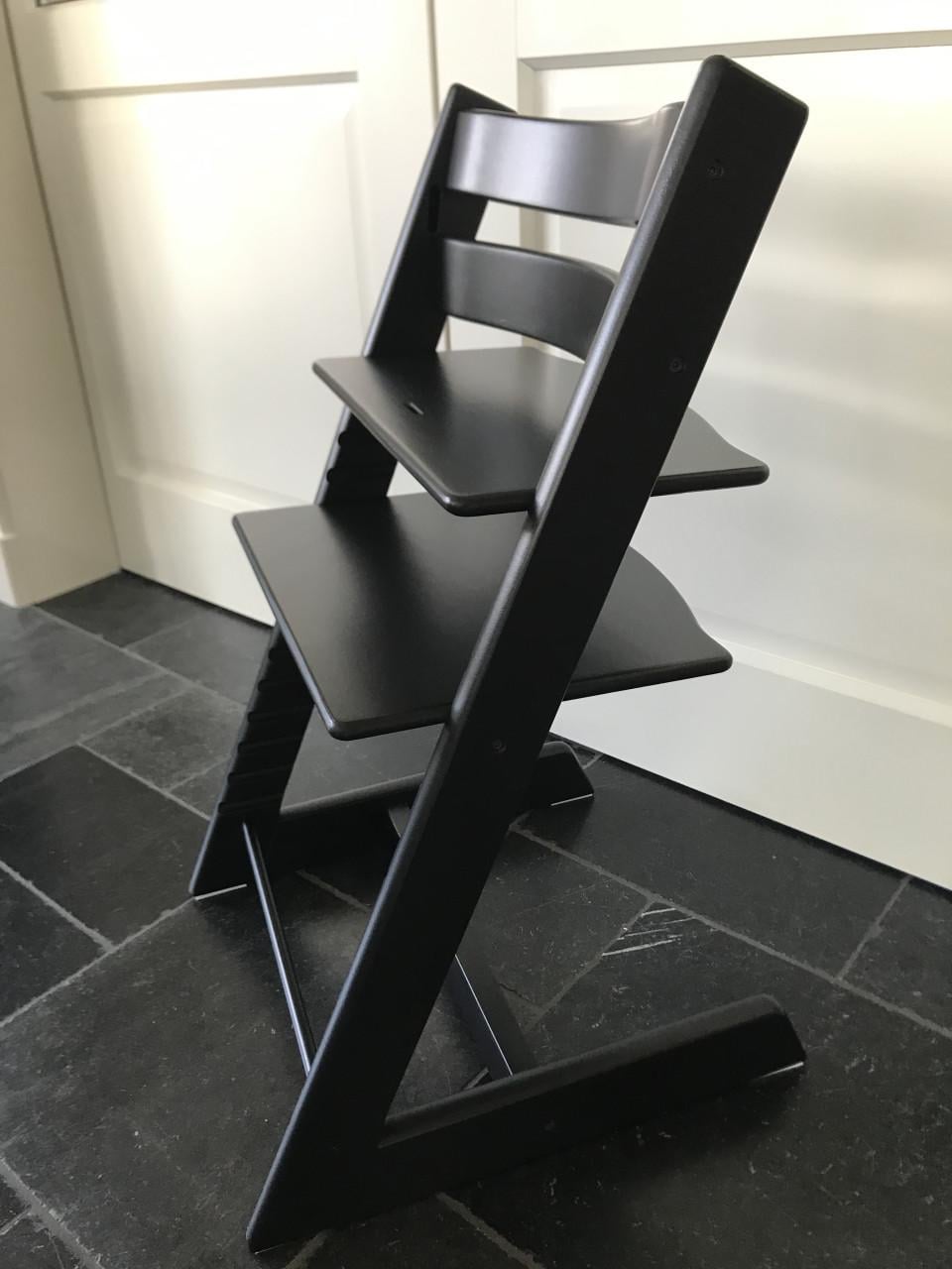 Stokke trip trap zwarte kinderstoel
