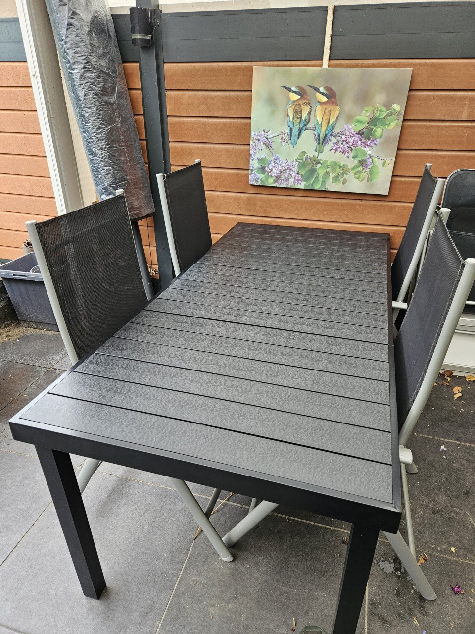 Tuintafel met 4 stoelen