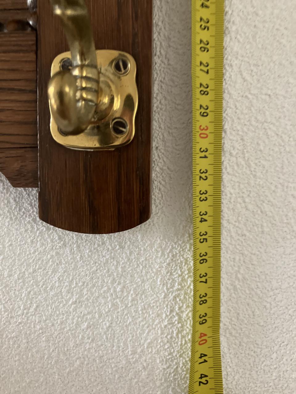 Kapstok – Art Deco met echt koperen haken