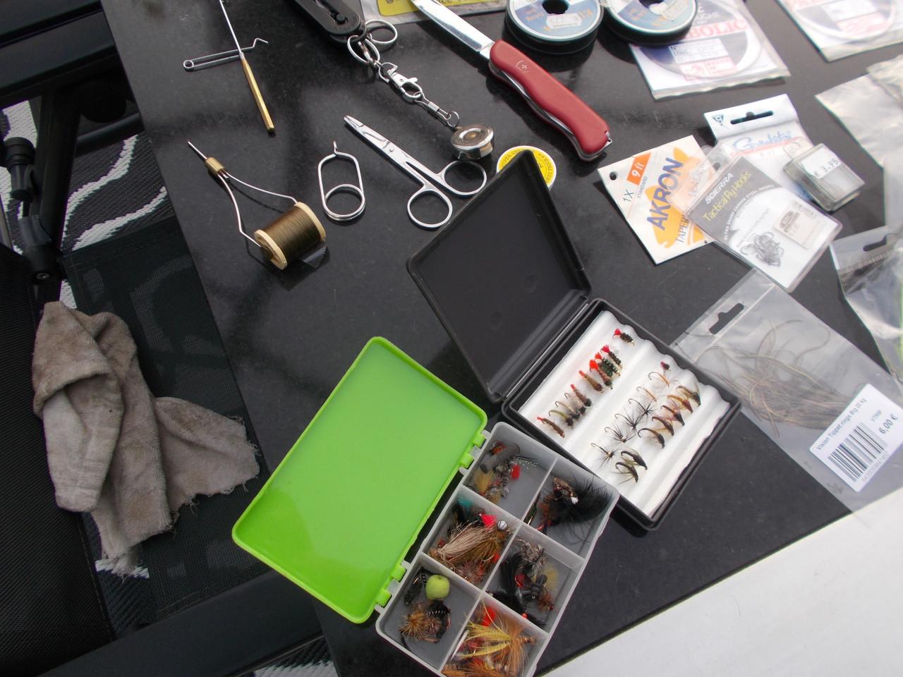 Vliegvis- en vliegvisbind materiaal