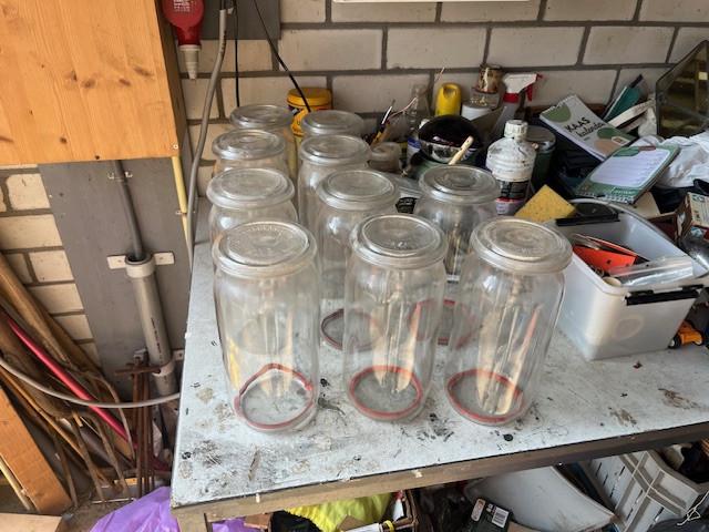 Weckpotten met deksel VEGLA 1/2, 3/4, 1 en 2 liter