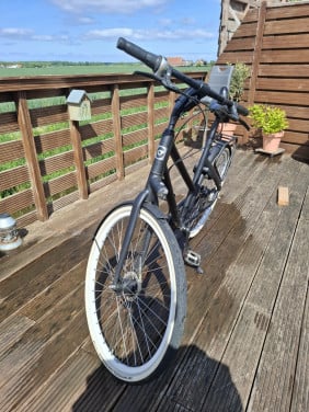 Cortina dames fiets.
