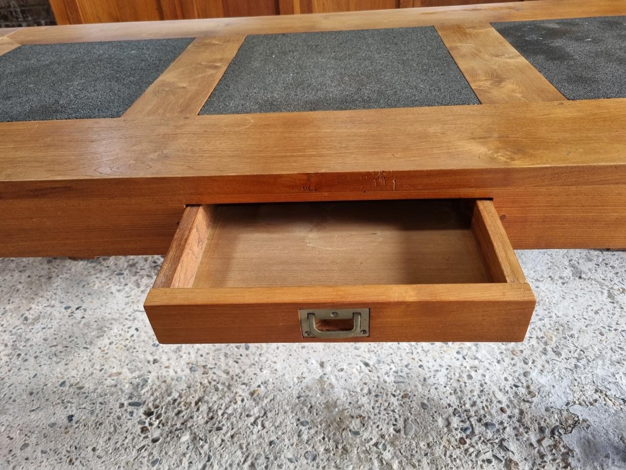 Eettafel - teakhouten set