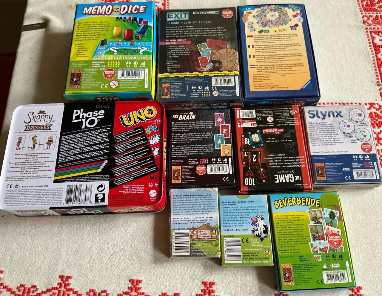 Spellenpakket met diverse leuke spelletjes