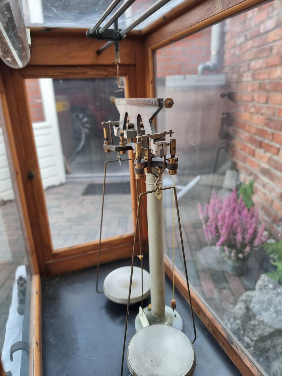 Antieke F. Sartorius Göttingen geavanceerde balkbalans