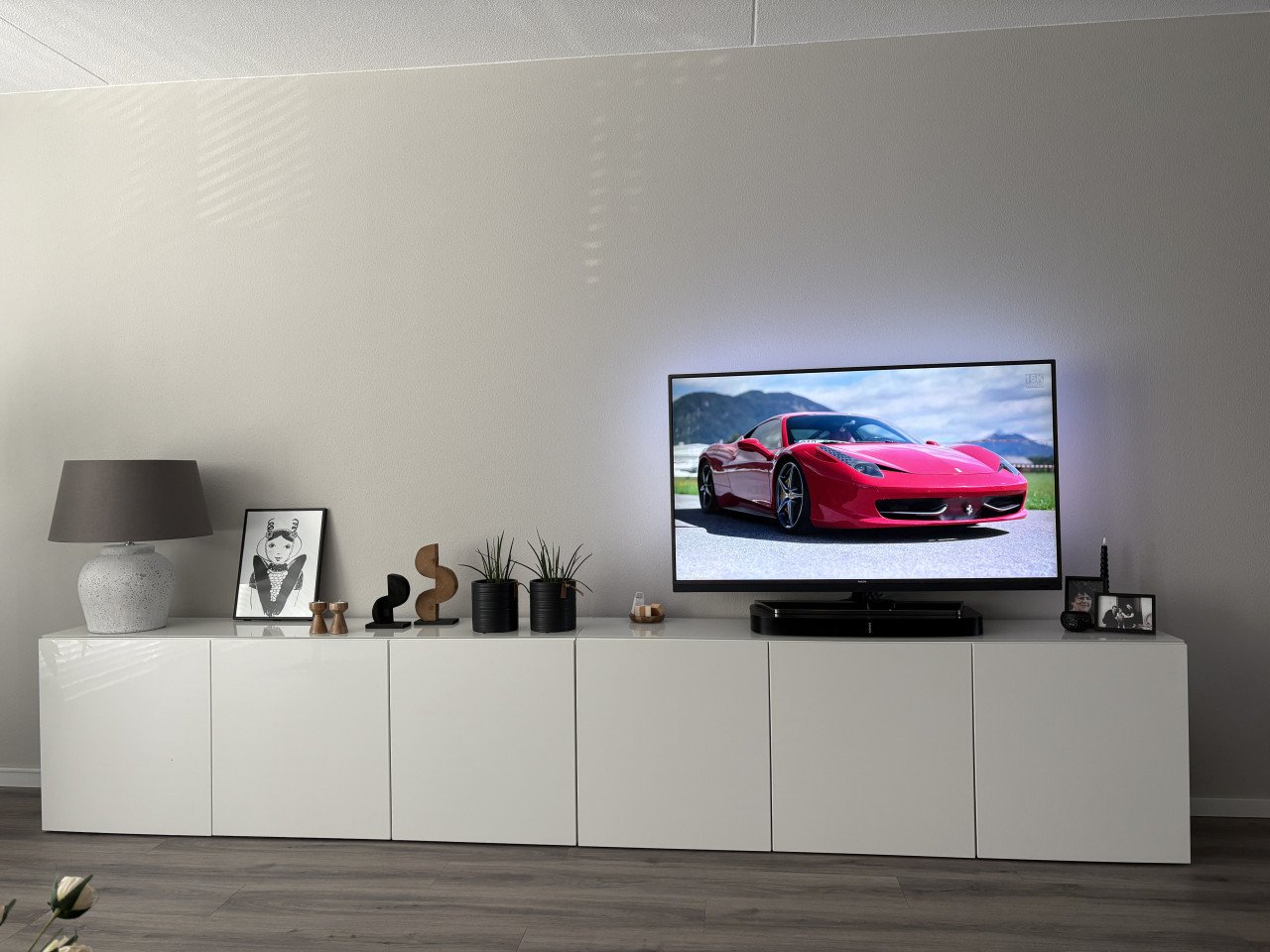 IKea TV meubel Besta Wit hoogglans 360 cm breed