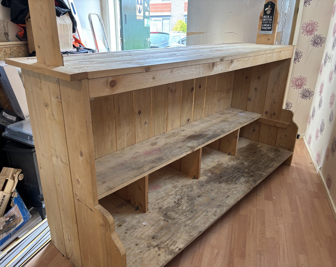 Steigerhout bar