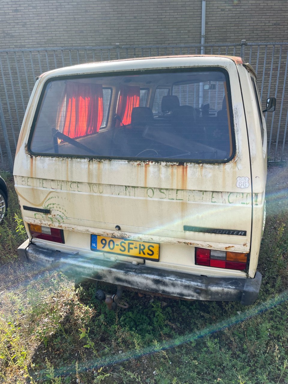 VW T3 uit 1980 - zonder motor en versnellingsbak