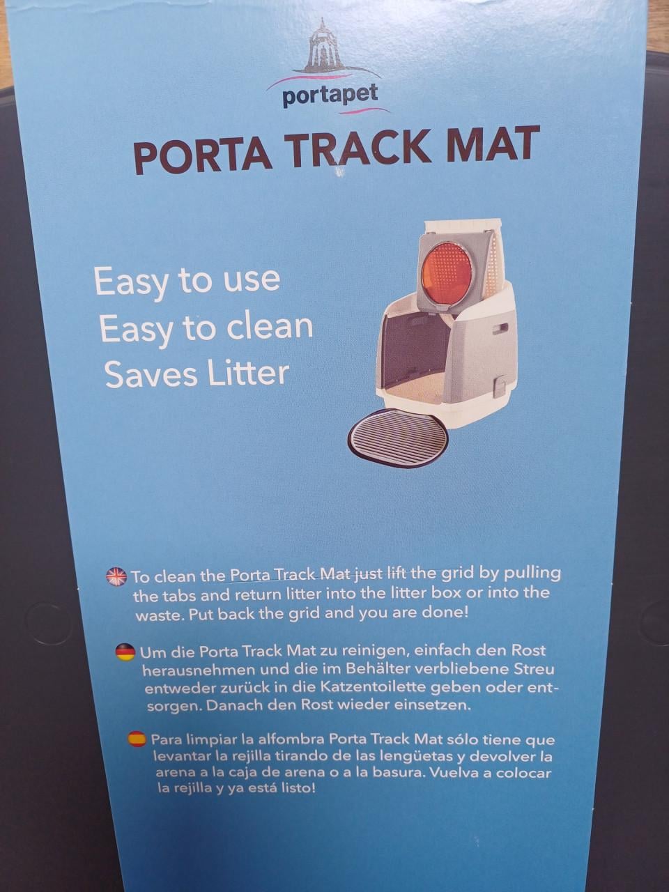 Porta Track Mat - Kattenbakmat met opvangbak - Uitloopmat kattenbak